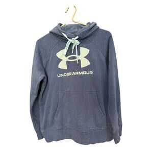Under Armour Gray Speckle Tech Fleece Pullover Hoodie Women’s Small EUC